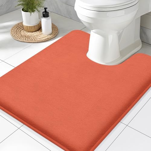 Smiry Memory Foam Toilet Rugs 24x20, Extra Soft Absorbent Bathroom Rugs by Smiry