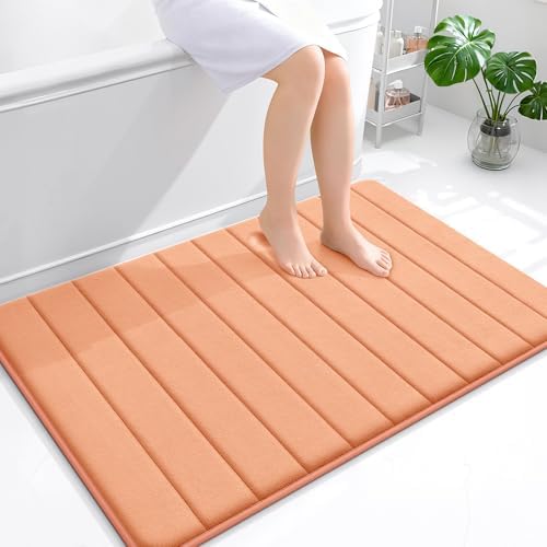 OLANLY Memory Foam Large Bath Mat 44x32, Super Soft Absorbent Bathroom Rugs by OLANLY
