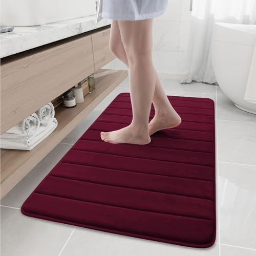 Buganda Memory Foam Bath Mat 47 x 24, Ultra Soft Absorbent Bathroom Rugs by Buganda