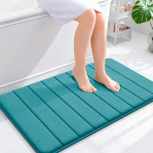 OLANLY Memory Foam Bath Mat 35x24, Super Soft and Absorbent Bathroom Rugs by OLANLY