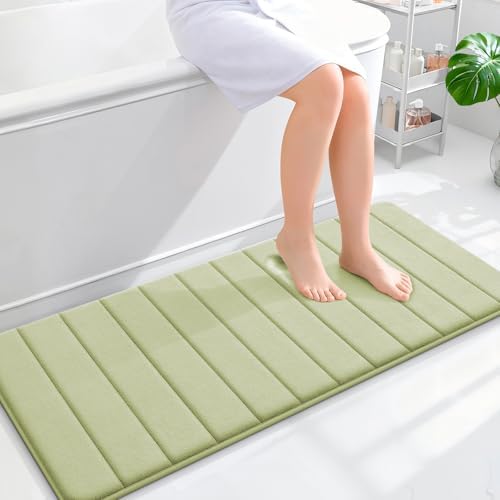 OLANLY Memory Foam Long Bathroom Rugs Runner 47x20, Super Soft Absorbent by OLANLY