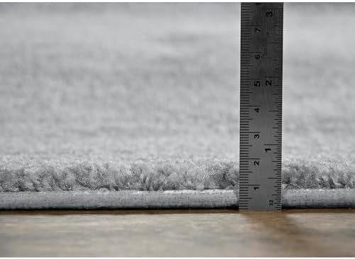 Garland Rug Traditional Nylon Washable Platinum Gray 2 Bath Rugs (21" X 34", 22" X 60") - Soft, Absorbent, and Stylish for Your Bathroom - Image 3