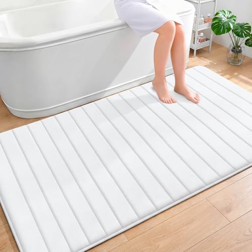OLANLY Memory Foam Large Bath Mat 70x46, Super Soft Absorbent Bathroom Rugs by OLANLY