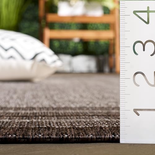 SAFAVIEH Courtyard Outdoor Rug 6x8, Grey & Brown CY8475-36312 - Image 6