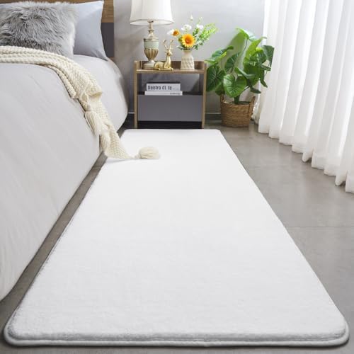 Amearea Modern Soft Hallway Runner Rug, 2x6 Feet White Washable Runner Rugs - Image 2