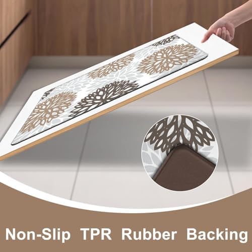 Kitchen Mats Set of 2 Cushioned Anti Fatigue Kitchen Rugs Non Slip Waterproof Kitchen Runner Memory Foam Kitchen Floor Mat Comfort Standing Mat for Sink,Office,Laundry - Image 5