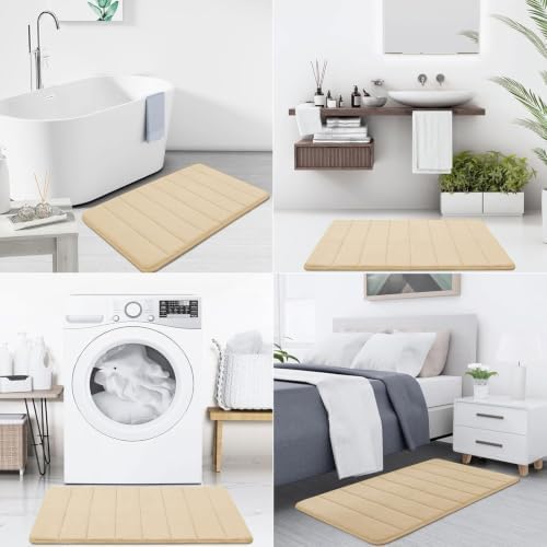 Buganda Memory Foam Bath Mat 60 x 24, Ultra Soft Absorbent Bathroom Rugs - Image 7