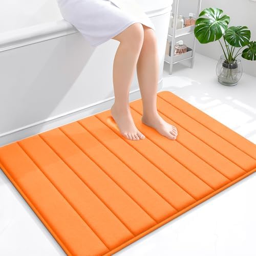OLANLY Memory Foam Large Bath Mat 40x32, Super Soft Absorbent Bathroom Rugs by OLANLY