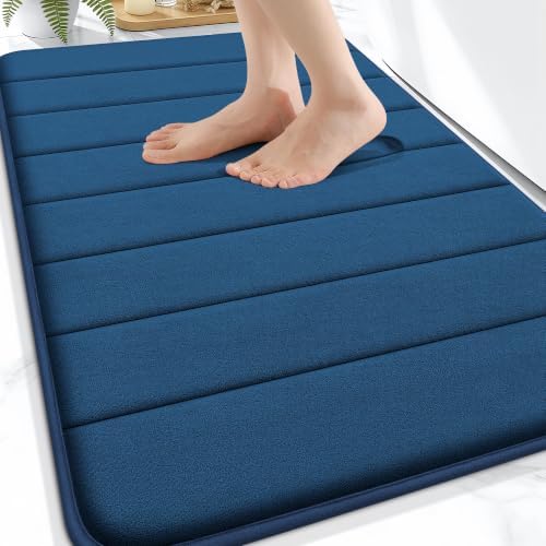 OLANLY Memory Foam Bath Mat 30x20, Super Soft and Absorbent Bathroom Rugs by OLANLY