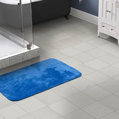 Garland Rug Traditional Nylon Washable Electric Blue 30" X 50" Bath Rug - Soft, Absorbent, and Stylish for Your Bathroom - Image 2