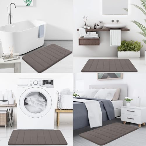 Buganda Memory Foam Bath Mat 34 x 20, Ultra Soft Absorbent Bathroom Rugs - Image 7