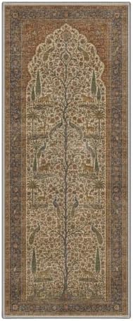 GENIMO 2.5x8 Outdoor Runner Rug, Washable for Patio, Vintage Indigo - Image 2