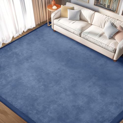 Baby Play Mat for Floor Nursery Rug Muscle Mat Area Rug Playroom Rug 79"x158" Playpen Mat Elastic Foam 1.3" Thick Crawling Mat for Babies,Toddlers, Infants, Kids,Sapphire Blue by ILPEOD