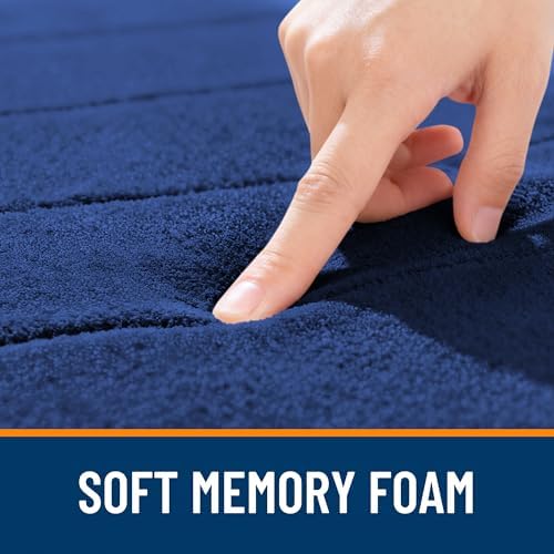 OLANLY Memory Foam Large Bath Mat 70x46, Super Soft Absorbent Bathroom Rugs - Image 5