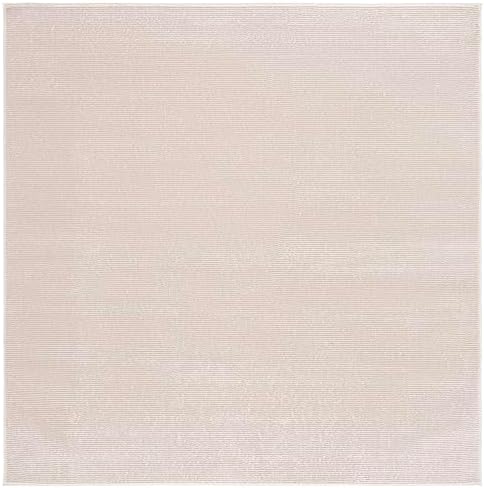 SAFAVIEH Revive Collection Area Rug - 5'3" Square, Beige, Non-Shedding & Easy to Clean, Ideal for Living Room, Bedroom, Dining Space (REV102B) by Unknown