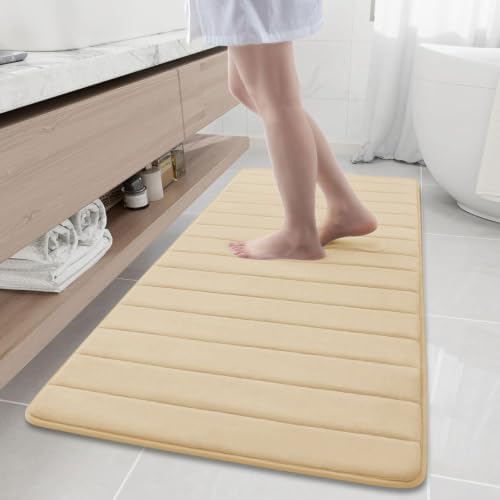 Buganda Memory Foam Bath Mat 60 x 24, Ultra Soft Absorbent Bathroom Rugs by Buganda