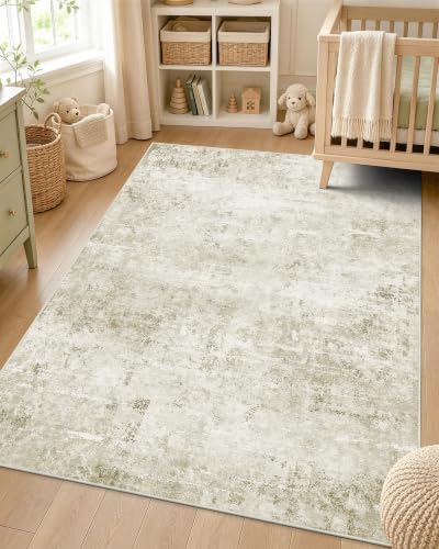 OLANLY 3x4 Washable Accent Rug, Soft Non Slip Carpet for Entryway Bedside by OLANLY