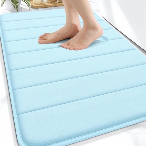 OLANLY Memory Foam Bath Mat 30x20, Super Soft and Absorbent Bathroom Rugs by OLANLY
