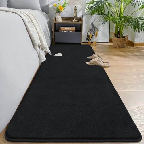 AROGAN 2x8 Runner Rug for Hallway, Long Runner Rugs Non Slip, Black - Image 3