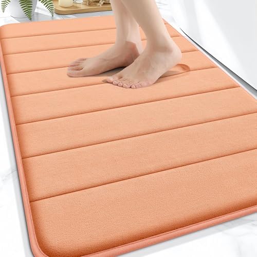 OLANLY Memory Foam Bath Mat 30x20, Super Soft and Absorbent Bathroom Rugs by OLANLY