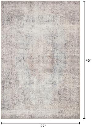 Loloi Loren Silver/Slate 2'-3" x 3'-9" Accent Rug - Image 2