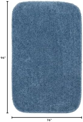 Garland Rug Traditional Nylon Washable Basin Blue 4 Piece Set - Lid, Contour, 2 Bath Rugs - Soft, Absorbent, and Stylish for Your Bathroom - Image 3