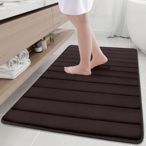 Buganda Memory Foam Bath Mat 47 x 32, Ultra Soft Absorbent Bathroom Rugs by Buganda
