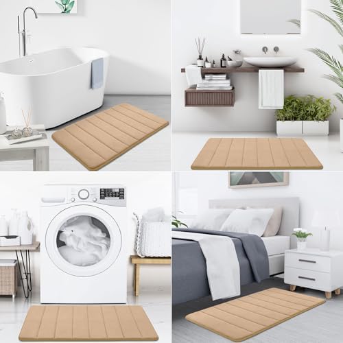 Buganda Memory Foam Bath Mat 34 x 20, Ultra Soft Absorbent Bathroom Rugs - Image 7
