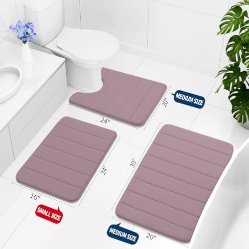 Buganda Memory Foam Bath Mat 70 x 24, Ultra Soft Absorbent Bathroom Rugs - Image 2