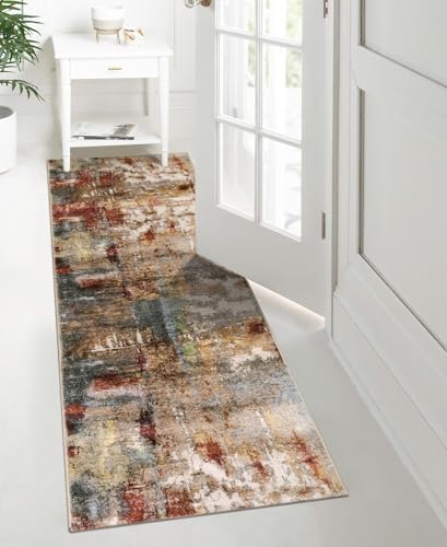 Lahome Washable Runner Rug, 2x8 Runner Rug for Hallways, Red/Multi - Image 4