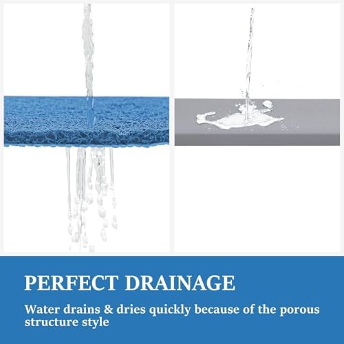 LuxStep Shower Mat Bathtub Mat Non-Slip Bath Mat with Drain, Quick Drying - Image 5