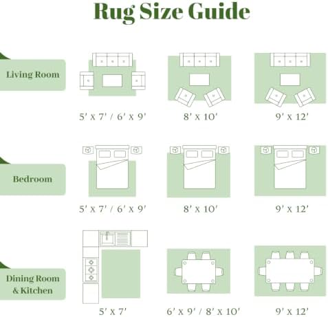 Homemate Washable Rug 9x12 Area Rugs - Vintage Rugs for Living Room - Image 2