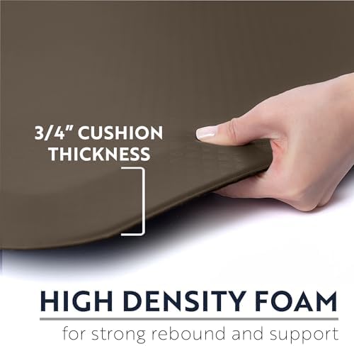 KANGAROO Cushioned Anti Fatigue Kitchen Mats for Floor, 20x32 Cappuccino - Image 2