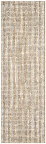 SAFAVIEH Natural Fiber Runner Rug 2'6"x12', Jute Knotted Grey NF447K - Image 3