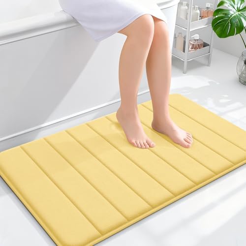 OLANLY Memory Foam Bath Mat 36x24, Super Soft and Absorbent Bathroom Rugs by OLANLY