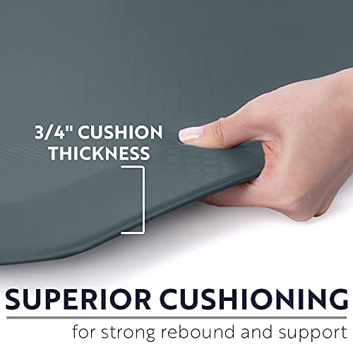 KANGAROO Cushioned Anti Fatigue Kitchen Mats for Floor, 17x24 Charcoal - Image 2
