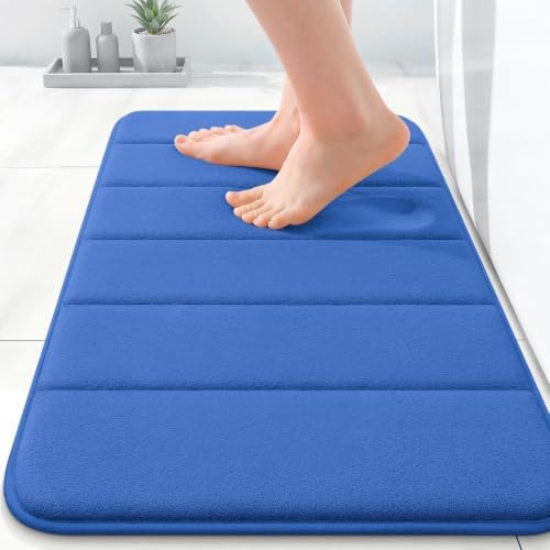 OLANLY Memory Foam Bath Mat 35x16, Super Soft and Absorbent Bathroom Rugs by OLANLY