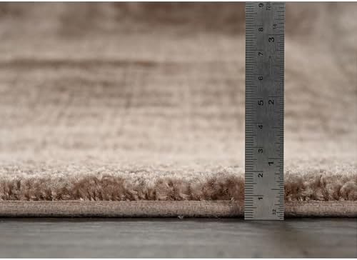 Garland Rug Traditional 22 in. x 60 in. Plush Nylon Washable Bath Rug Runner Taupe - Image 7