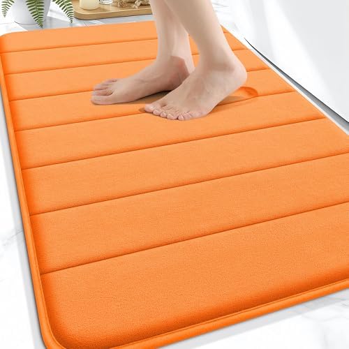 OLANLY Memory Foam Bath Mat 32x20, Super Soft and Absorbent Bathroom Rugs by OLANLY