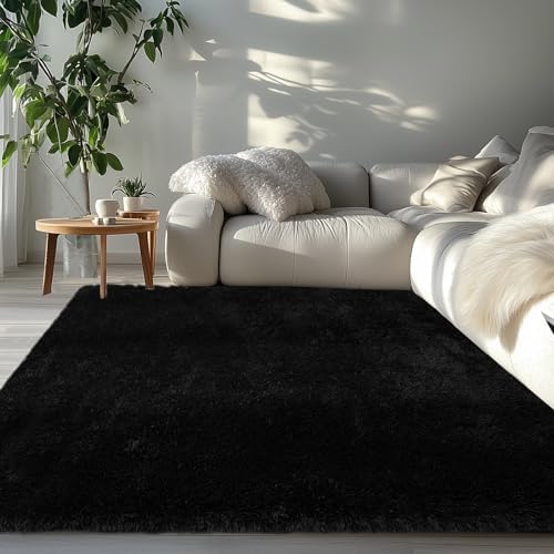 Topmaxcs 5x7 Soft Fluffy Area Rugs: Fuzzy Bedroom Rug - Image 2