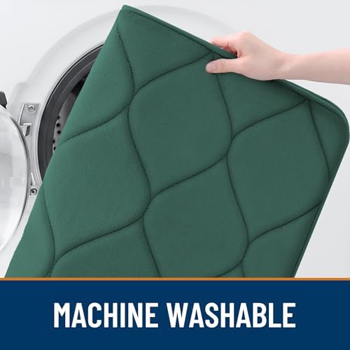 Smiry Memory Foam Bath Mat 47x24, Ultra Soft Absorbent Bathroom Rugs - Image 5