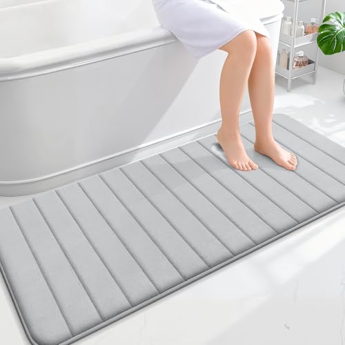 OLANLY Memory Foam Long Bathroom Rugs Runner 59x24, Super Soft Absorbent by OLANLY