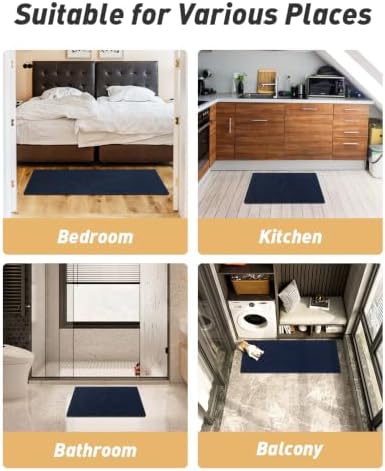 Upgraded Waffle Bath Mat Runner Absorbent Non Slip Bathroom Mat, 2' x 6' - Image 6