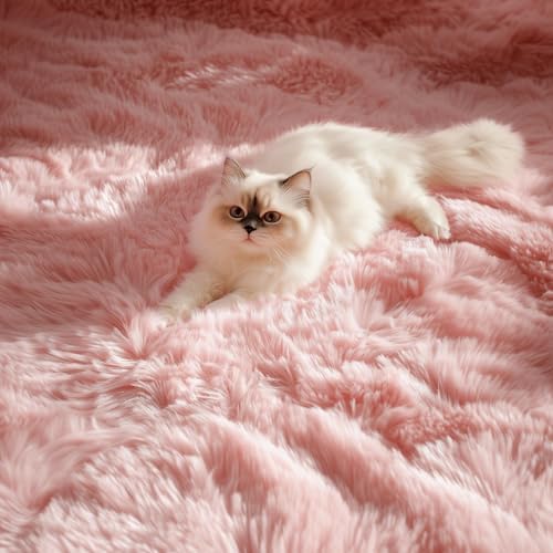 PAGISOFE Ultra Soft Pink Round Rug for Girls Bedroom 8Ft,Shaggy Circle Rugs for Girls Room, Large Fluffy Carpet for Classroom, Shag Circular Rug for Boys Nursery Teen Dorm,Cute Baby Room Decor - Image 2