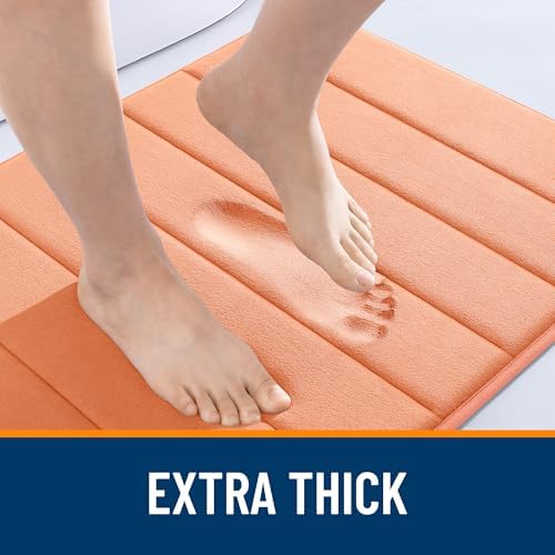 OLANLY Memory Foam Bath Mat 32x20, Super Soft and Absorbent Bathroom Rugs - Image 6