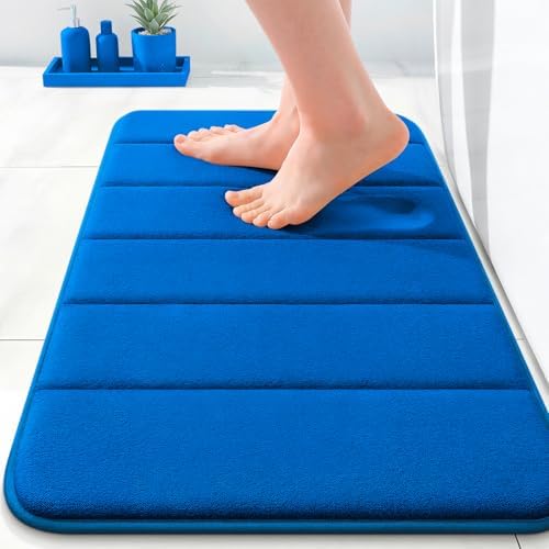 OLANLY Memory Foam Bath Mat 35x16, Super Soft and Absorbent Bathroom Rugs by OLANLY