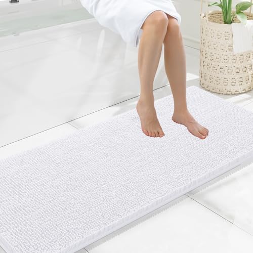 Smiry Bathroom Rugs 59X20, Luxury Chenille Extra Soft Absorbent Bath Mat by Smiry