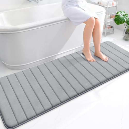 OLANLY Memory Foam Long Bathroom Rugs Runner 70x24, Super Soft Absorbent by OLANLY