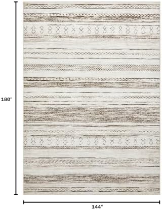 Tortania Area Rug Living Room Rugs - 12x15 Washable Large Soft Neutral Boho Moroccan Bohemian Farmhouse Rug Indoor Floor Carpet for Bedroom Under Dining Table Home Office Decor - Beige - Image 2