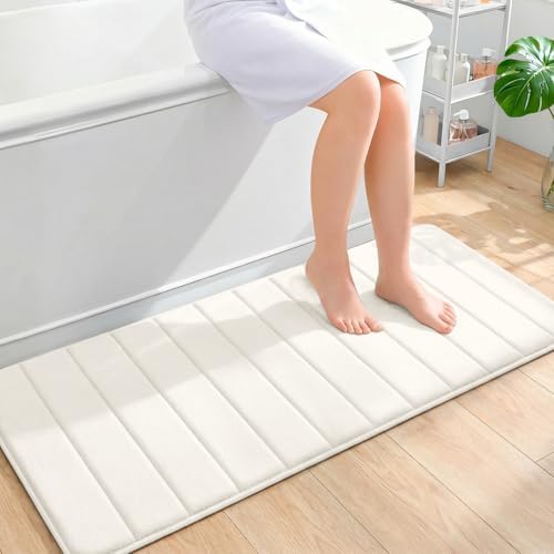 OLANLY Memory Foam Long Bathroom Rugs Runner 47x20, Super Soft Absorbent by OLANLY